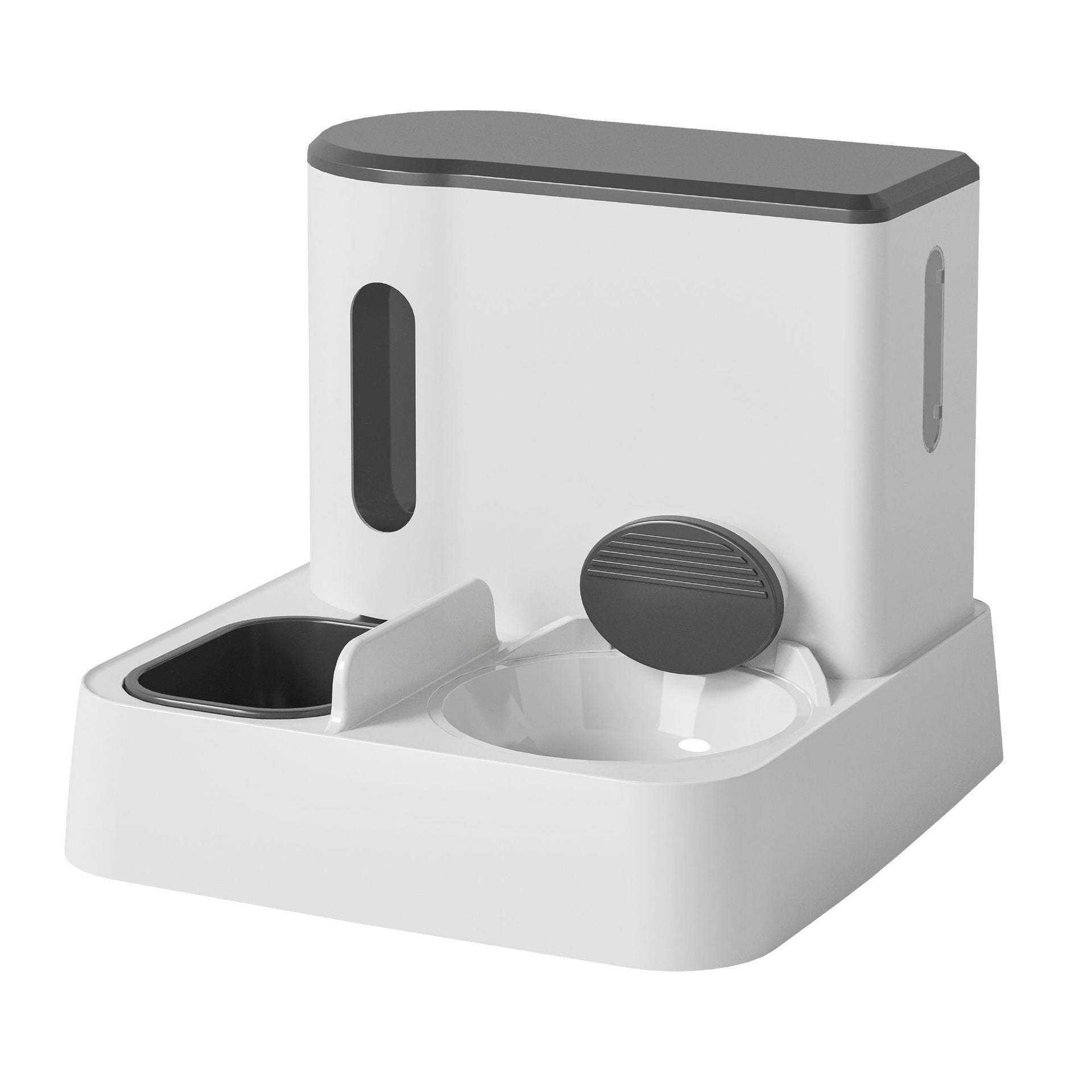 Cat Automatic Pet Feeder  Automatic water dispenser Integrated Double Bowl Drinking Pet