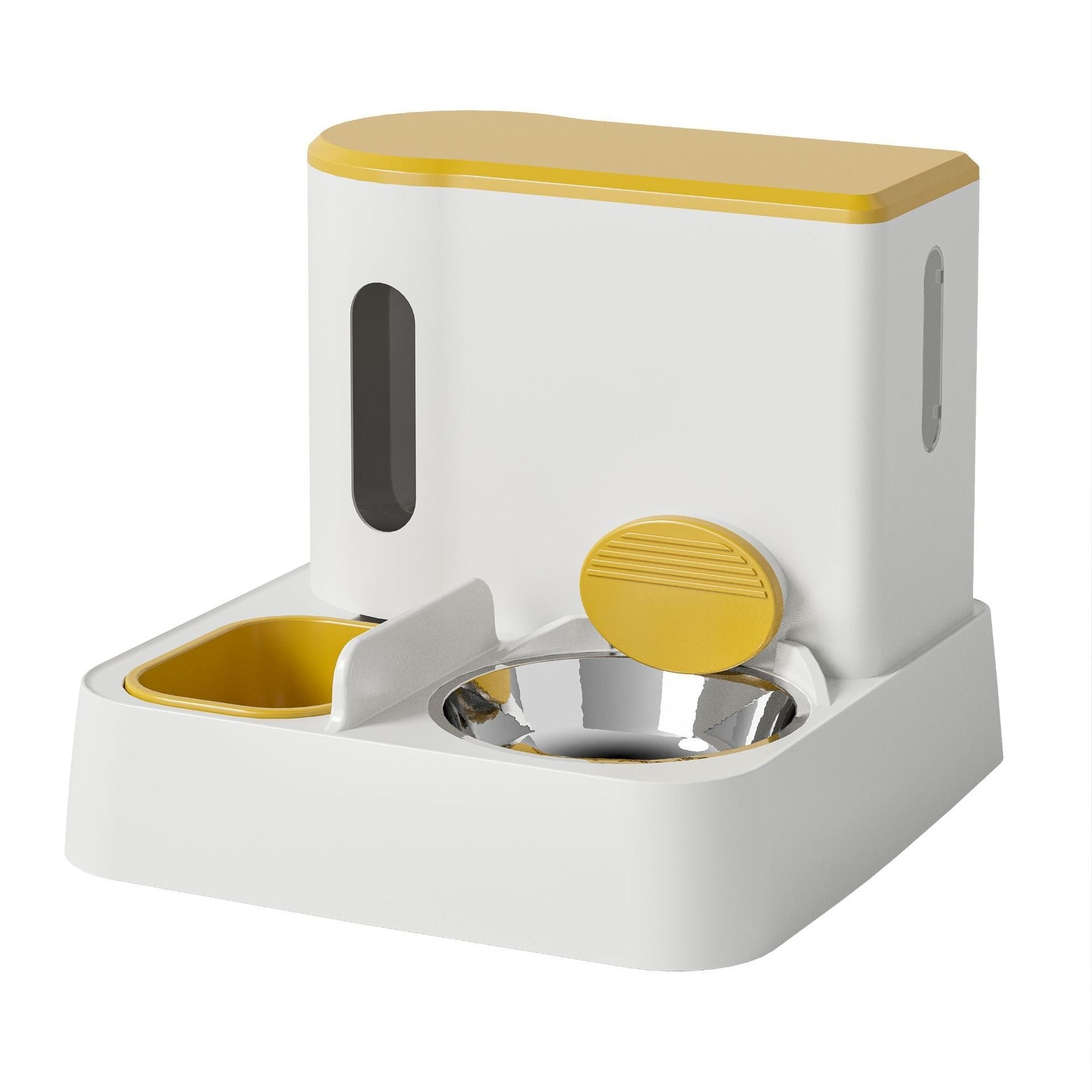 Cat Automatic Pet Feeder  Automatic water dispenser Integrated Double Bowl Drinking Pet