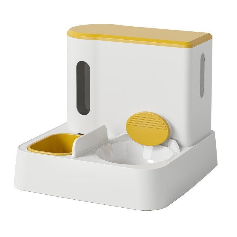 Cat Automatic Pet Feeder  Automatic water dispenser Integrated Double Bowl Drinking Pet