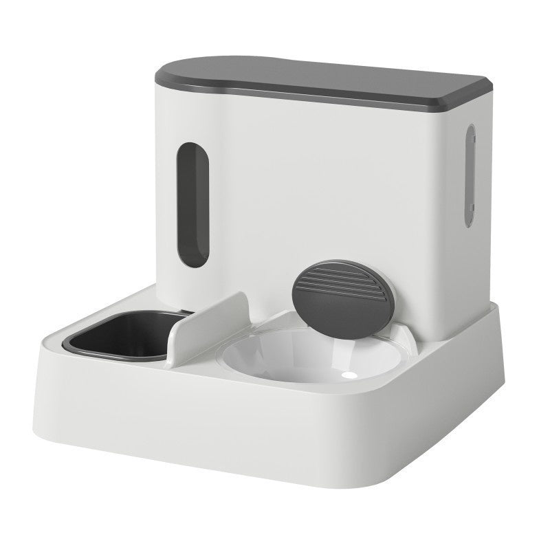 Cat Automatic Pet Feeder  Automatic water dispenser Integrated Double Bowl Drinking Pet