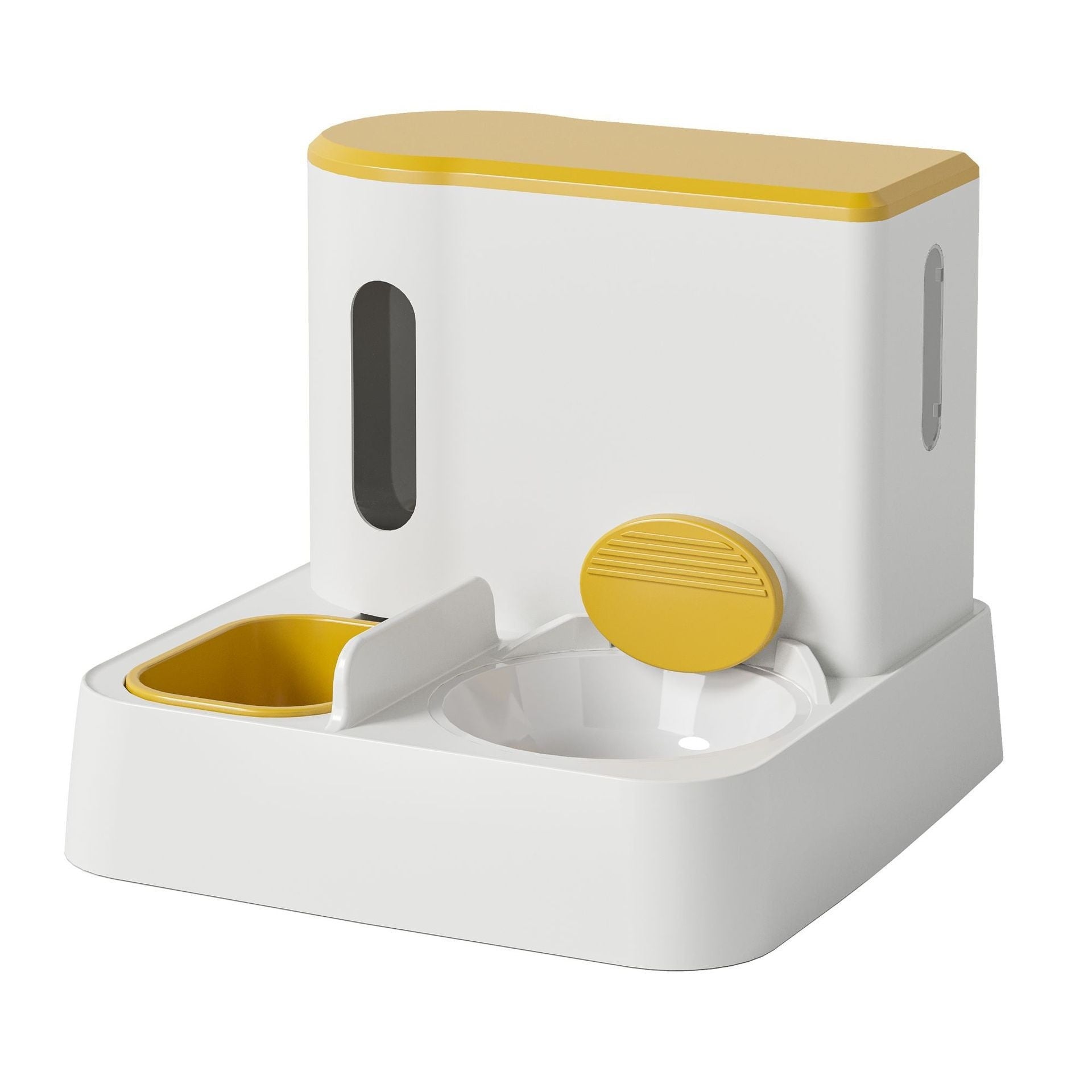Cat Automatic Pet Feeder  Automatic water dispenser Integrated Double Bowl Drinking Pet