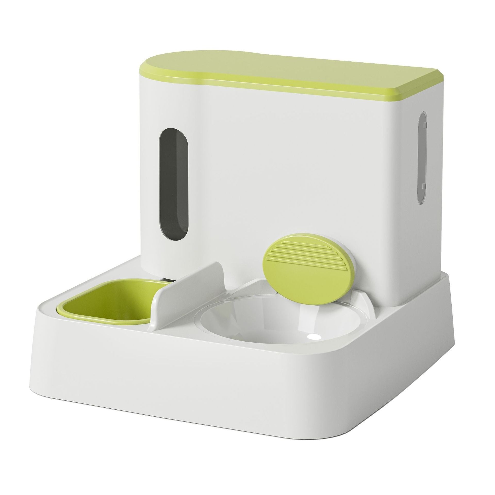Cat Automatic Pet Feeder  Automatic water dispenser Integrated Double Bowl Drinking Pet
