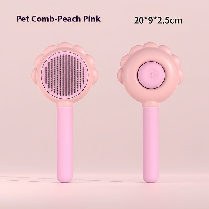 2 In 1 Self Cleaning Pet Brush