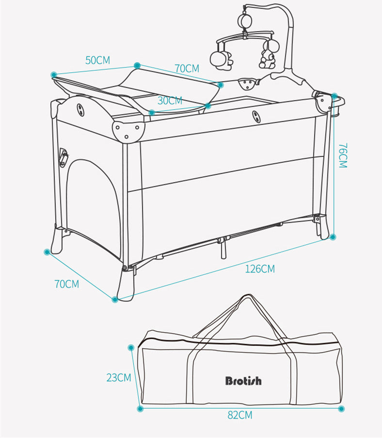 Multifunctional Baby Cot