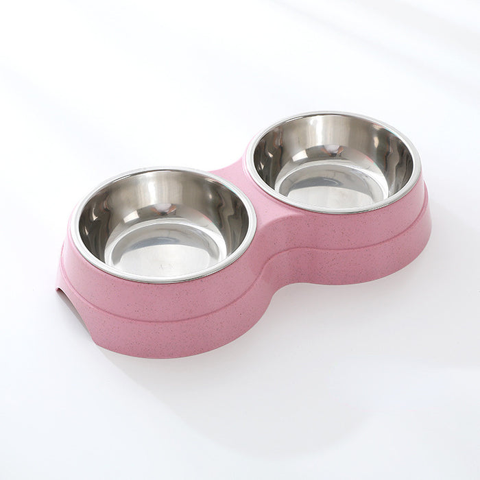 Stainless Steel Pet Drinking Dish Feeder