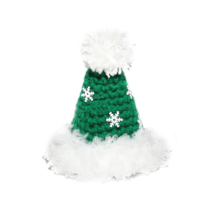 Pet Christmas Hat Hand Woven
