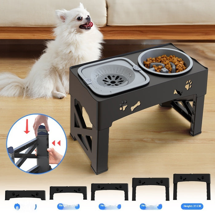 Double Bowl Integrated Lifting Pet feeder