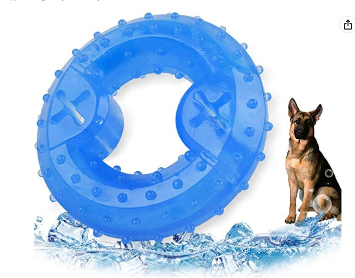 Puppy Teething Ring Freeze Dogs Chew Toy