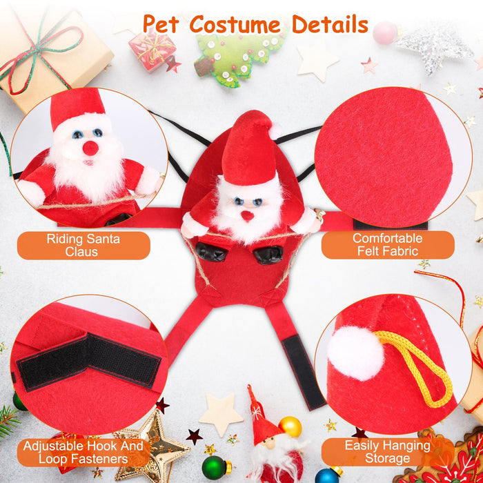 Pet Christmas Costumes Red Winter Coat
