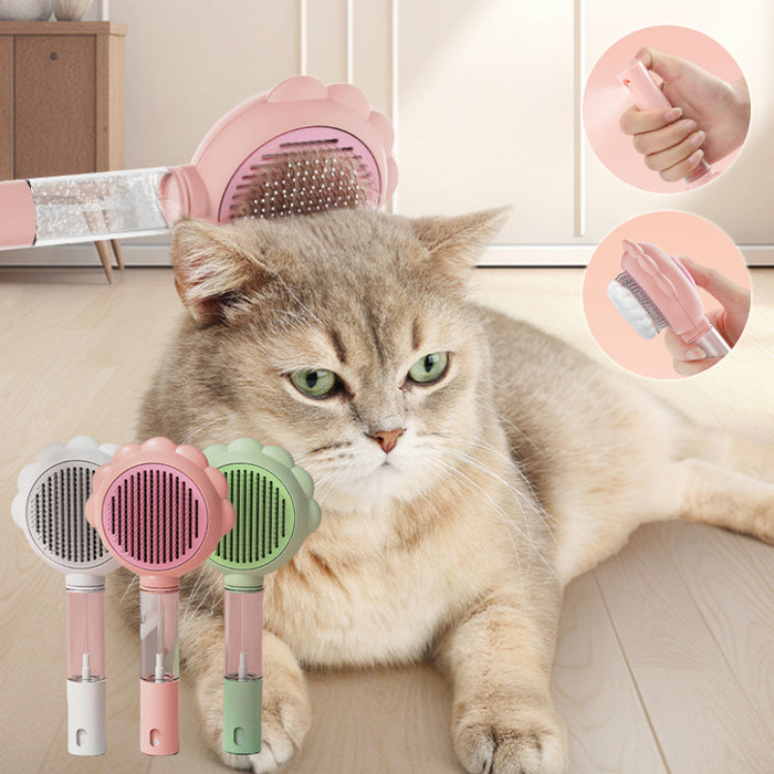 2 In 1 Self Cleaning Pet Brush