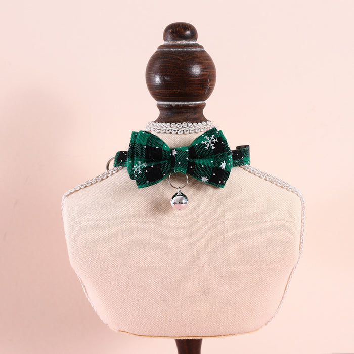 Christmas Collar Cat Dog Bell Accessories Necklace