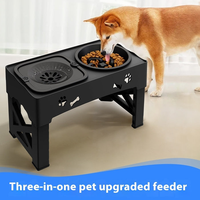 Double Bowl Integrated Lifting Pet feeder